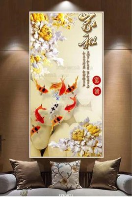 File in lụa File tranh hiện đại pha lê gương KF63871 (phong cảnh) File tranh hiện đại pha lê gương KF63871