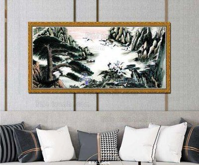 File gốc in ấn File tranh hiện đại pha lê gương KF63906 chuẩn màu CMYK