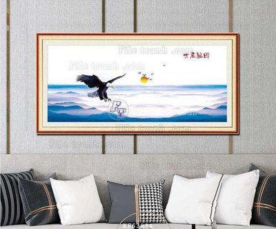 File in mica File tranh hiện đại pha lê gương KF63934 (bản gốc) siêu trong