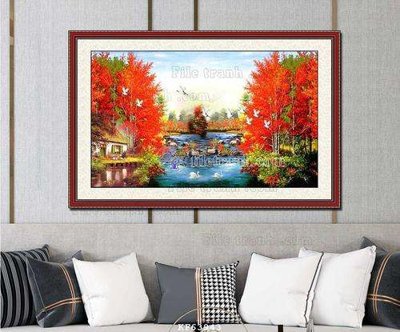 File ảnh gốc File tranh hiện đại pha lê gương KF63943 không vỡ nét