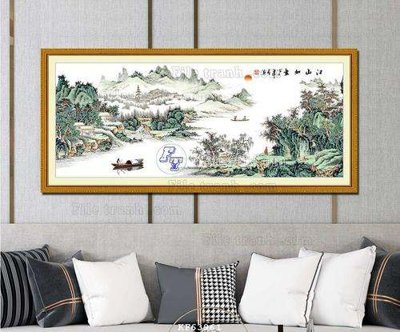 Download file File tranh hiện đại pha lê gương KF63961 (gốc) in mica đèn LED