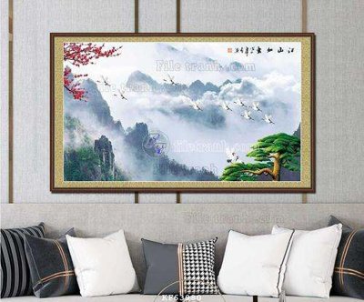 Download file gốc File tranh hiện đại pha lê gương KF63980 (in mica) logo