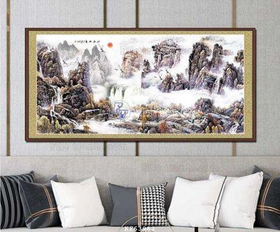 File in trần File tranh hiện đại pha lê gương KF63982 (file gốc) chủ đề vũ trụ