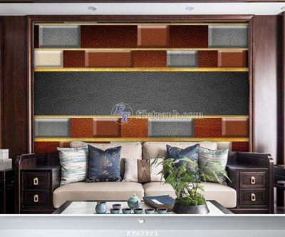 File gốc File tranh hiện đại pha lê gương KF63993 (in lụa) tranh mã đáo