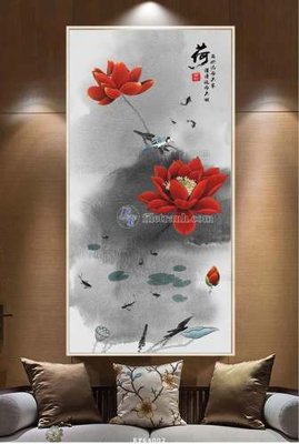 File tranh File tranh hiện đại pha lê gương KF64002 (gốc) in backlit film