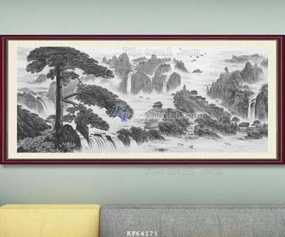 File tranh File tranh hiện đại pha lê gương KF64171 (gốc) chủ đề thiên nhiên