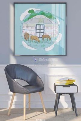 File tranh File tranh hiện đại pha lê gương KF64236 (gốc) chủ đề trẻ em