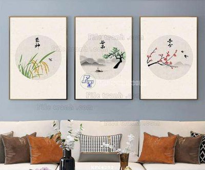 File tranh File tranh hiện đại pha lê gương KF64292 (ảnh gốc) chi tiết rõ ràng