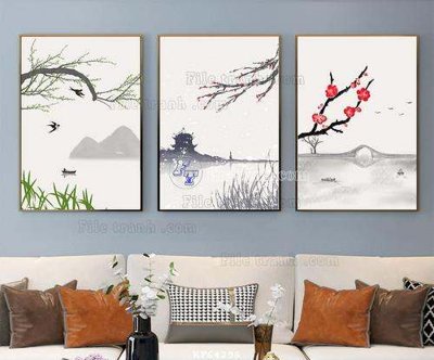 File tranh File tranh hiện đại pha lê gương KF64296 (file gốc) chuẩn màu in