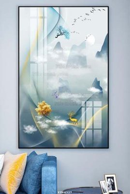 File tranh File tranh hiện đại pha lê gương KF64327 (ảnh gốc) cho in ấn kỹ thuật số