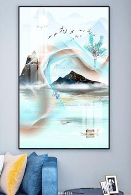 Download file gốc File tranh hiện đại pha lê gương KF64328 (in lụa) nghệ thuật