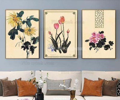 File tranh trang trí File tranh hiện đại pha lê gương KF64348 (file gốc)