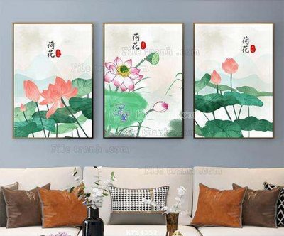 File ảnh File tranh hiện đại pha lê gương KF64352 (gốc) cho trang trí nhà hàng