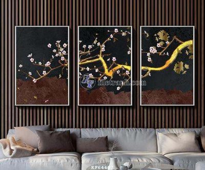 File tranh gốc File tranh hiện đại pha lê gương KF64407 chủ đề hiện đại