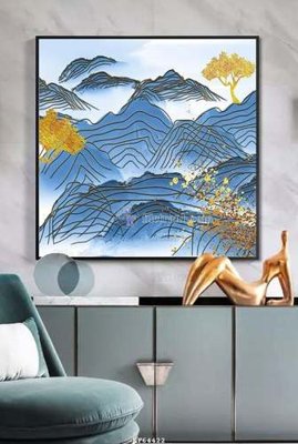 File in trần File tranh hiện đại pha lê gương KF64422 (bản gốc) trời sao