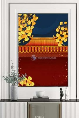 File gốc File tranh hiện đại pha lê gương KF64431 cho in ấn và thiết kế