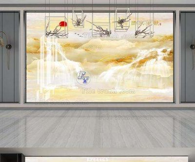 File gốc File tranh hiện đại pha lê gương KF64463 (in ấn) màu sắc trung thực