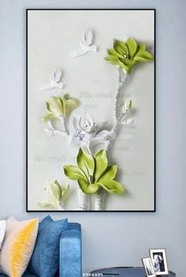 File tranh File tranh hiện đại pha lê gương KF64495 (bản gốc) in canvas