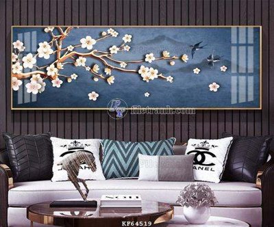 Tải file File tranh hiện đại pha lê gương KF64519 (PSD) cho in tranh 3D