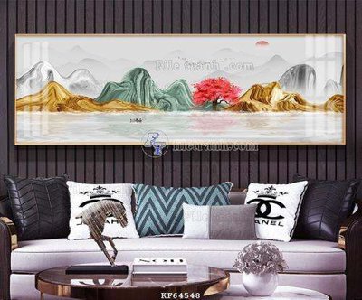 File tranh gốc PSD File tranh hiện đại pha lê gương KF64548 còn nguyên layer