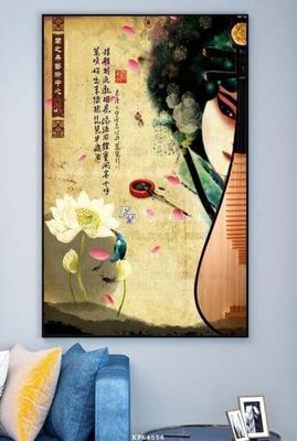 File tranh File tranh hiện đại pha lê gương KF64556 (bản gốc) treo phòng ăn