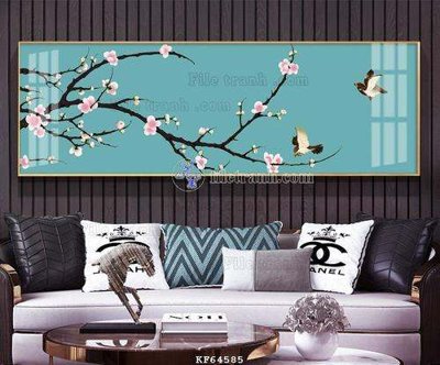 File gốc File tranh hiện đại pha lê gương KF64585 (trang trí) phòng ngủ