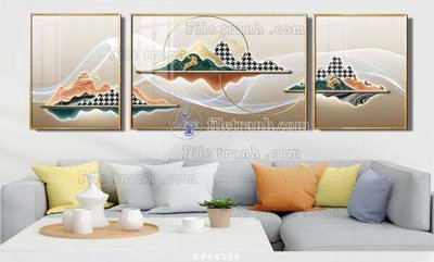 File ảnh File tranh hiện đại pha lê gương KF64596 (gốc) in standee