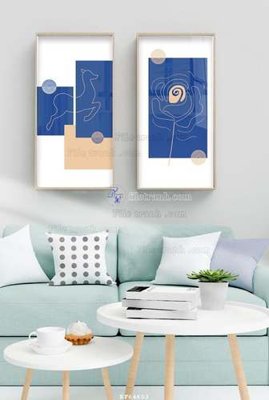 File tranh gốc File tranh hiện đại pha lê gương KF64602 (bản đẹp) độc quyền