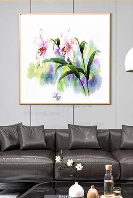 Chi tiết file tranh tráng gương File tranh hiện đại pha lê gương KF64703 (ảnh gốc)