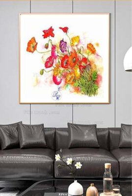 File tranh in mica File tranh hiện đại pha lê gương KF64706 (độ phân giải cao)