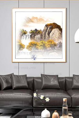 File gốc File tranh hiện đại pha lê gương KF64719 (ảnh chi tiết) để in trần