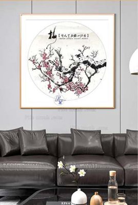 File in trần File tranh hiện đại pha lê gương KF64759 (bản gốc 3D) sống động