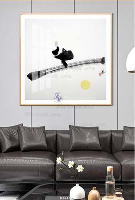 File tranh File tranh hiện đại pha lê gương KF64840 (bản gốc) in lụa 5D