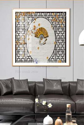 File tranh File tranh hiện đại pha lê gương KF64865 (bản gốc) in canvas