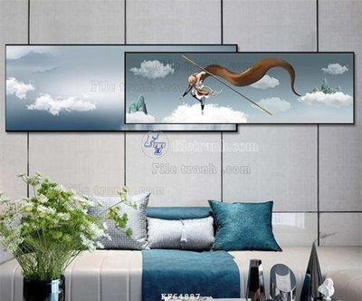 File PSD File tranh hiện đại pha lê gương KF64887 (chất lượng in ấn)