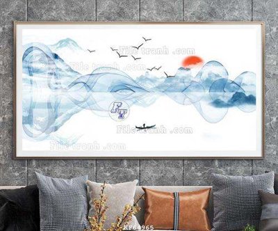 File gốc File tranh hiện đại pha lê gương KF64965 (phong cách) tối giản