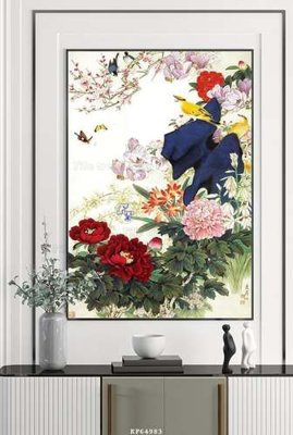 File gốc File tranh hiện đại pha lê gương KF64983 (in 3D) cho trang trí