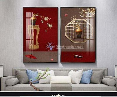 File gốc File tranh hiện đại pha lê gương KF65024 (in ấn) màu sắc trung thực