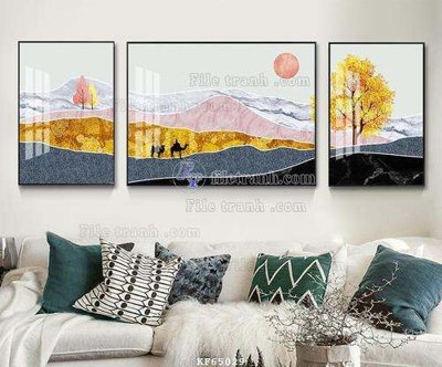 Tải file File tranh hiện đại pha lê gương KF65029 (ảnh gốc) in tranh kính