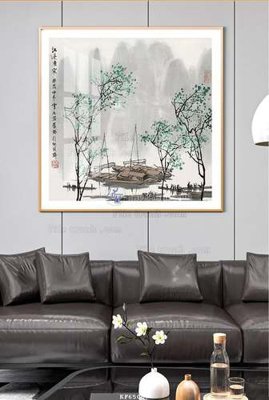 Ảnh gốc file in lụa File tranh hiện đại pha lê gương KF65067 chi tiết