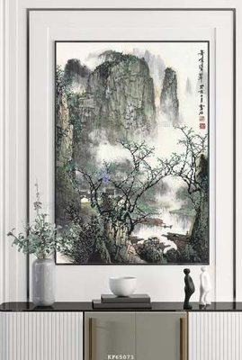 File gốc File tranh hiện đại pha lê gương KF65071 (in tráng gương) hiện đại