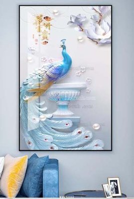 File ảnh File tranh hiện đại pha lê gương KF65086 (gốc) cho trang trí nhà hàng