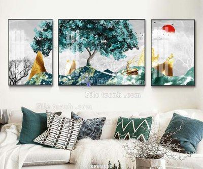 File ảnh File tranh hiện đại pha lê gương KF65130 (gốc) in backdrop sự kiện