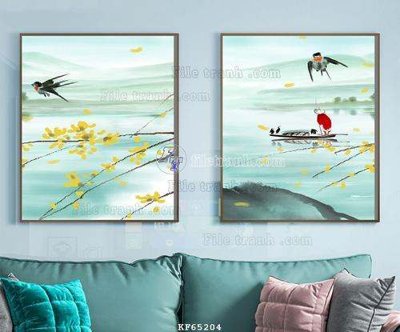 File tranh File tranh hiện đại pha lê gương KF65204 (ảnh gốc) cho in ấn kỹ thuật số