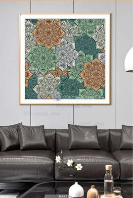 File ảnh File tranh hiện đại pha lê gương KF65263 (gốc) in biển hiệu