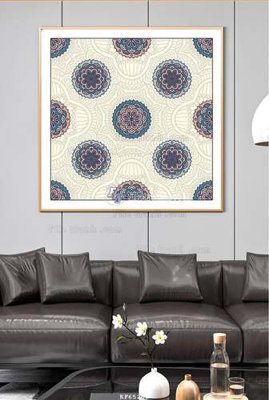 File in trần File tranh hiện đại pha lê gương KF65266 (bản gốc) đại dương