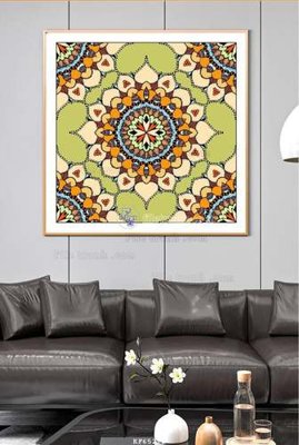 File in trần File tranh hiện đại pha lê gương KF65272 (bản gốc) trời sao