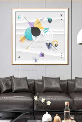 File gốc in ấn File tranh hiện đại pha lê gương KF65290 độ phân giải cao