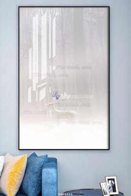 File in trần File tranh hiện đại pha lê gương KF65312 (bản gốc) bầu trời