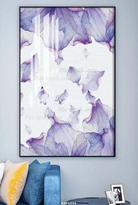 Hình ảnh file gốc in lụa File tranh hiện đại pha lê gương KF65322